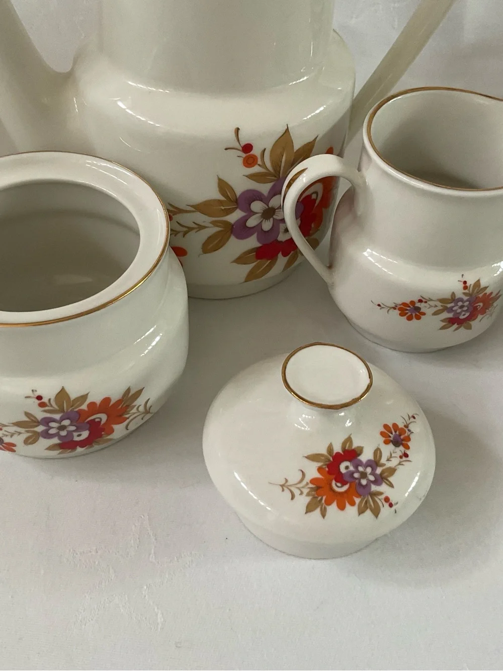 RARE VINTAGE MCM Tognana Porcelain Italian Tea Service